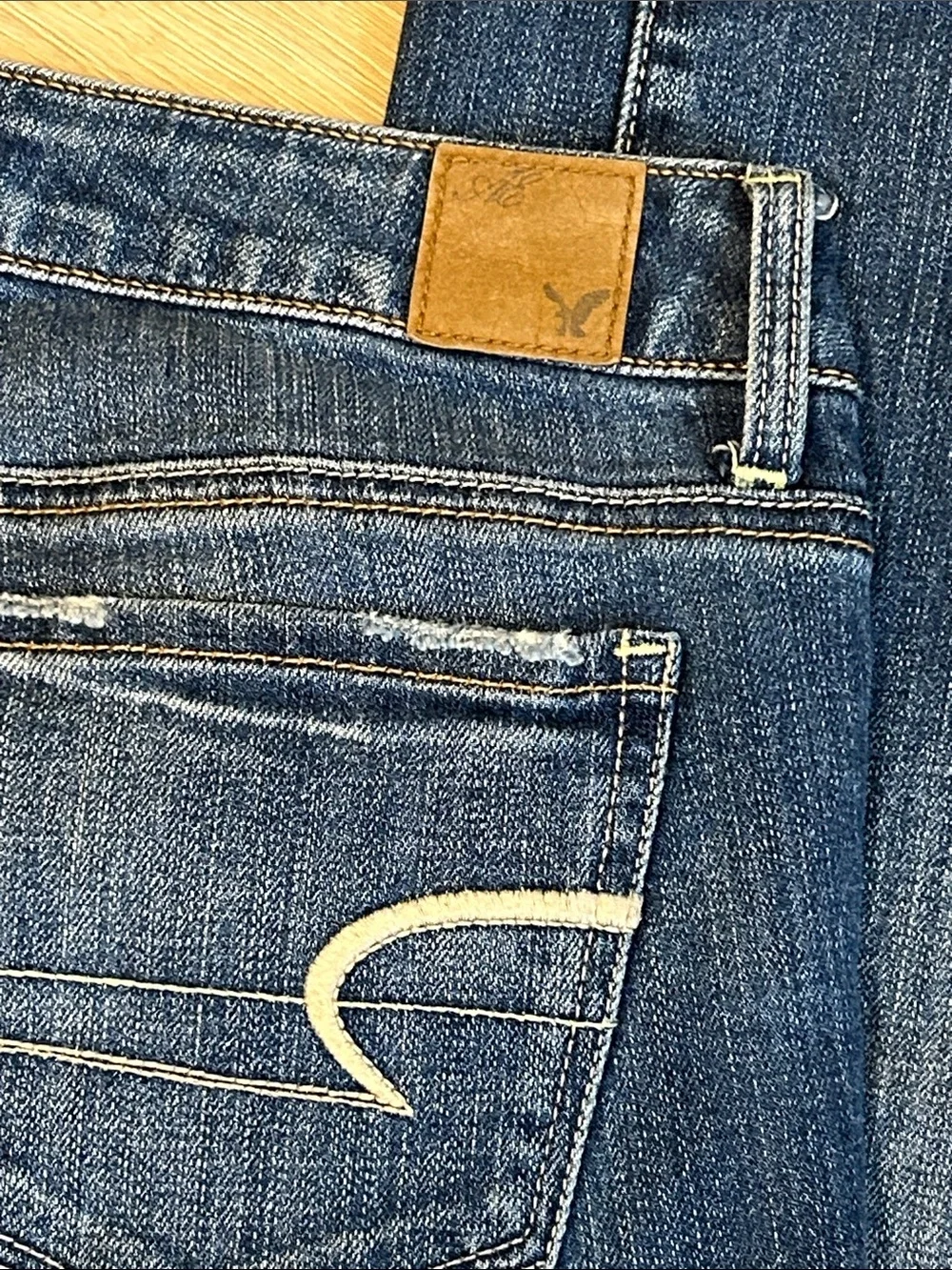 Vintage 2010 Y2K American Eagle AE Stretch Low Rise Skinny Jeans Size 6 Short - Picture 5 of 13